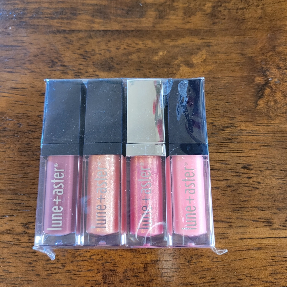 Lune+Aster Lip Gloss Set - 4 Travel Size Glosses